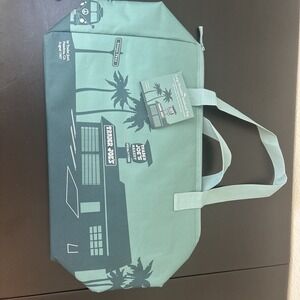 Trader Joe's 8 Gallons Reusable  Bag Cooler Large Insulated Tote Dusty‎ Blue